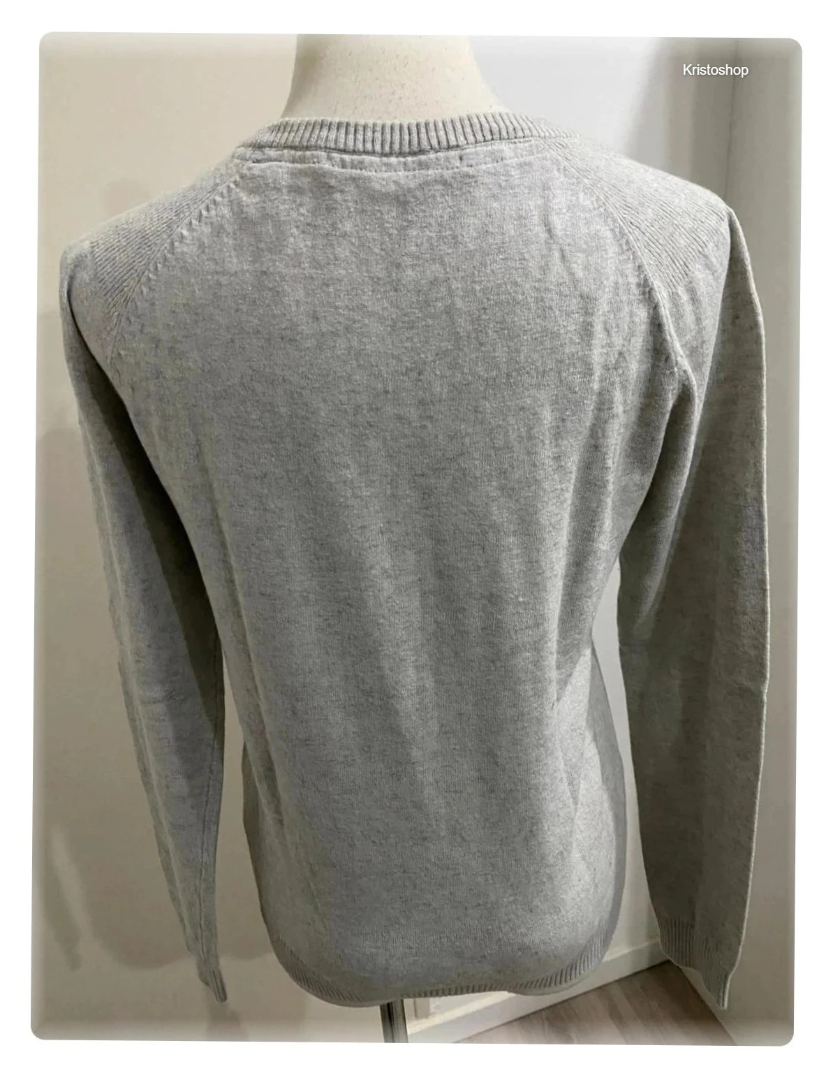 Suéter fino de lã cinza Scotch & Soda mangas longas Tamanho S Lucky – photo 5